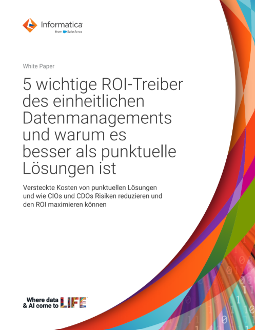 5 wichtige ROI-Treiberdes einheitlichenDatenmanagementsund warum esbesser als punktuelleLösungen ist