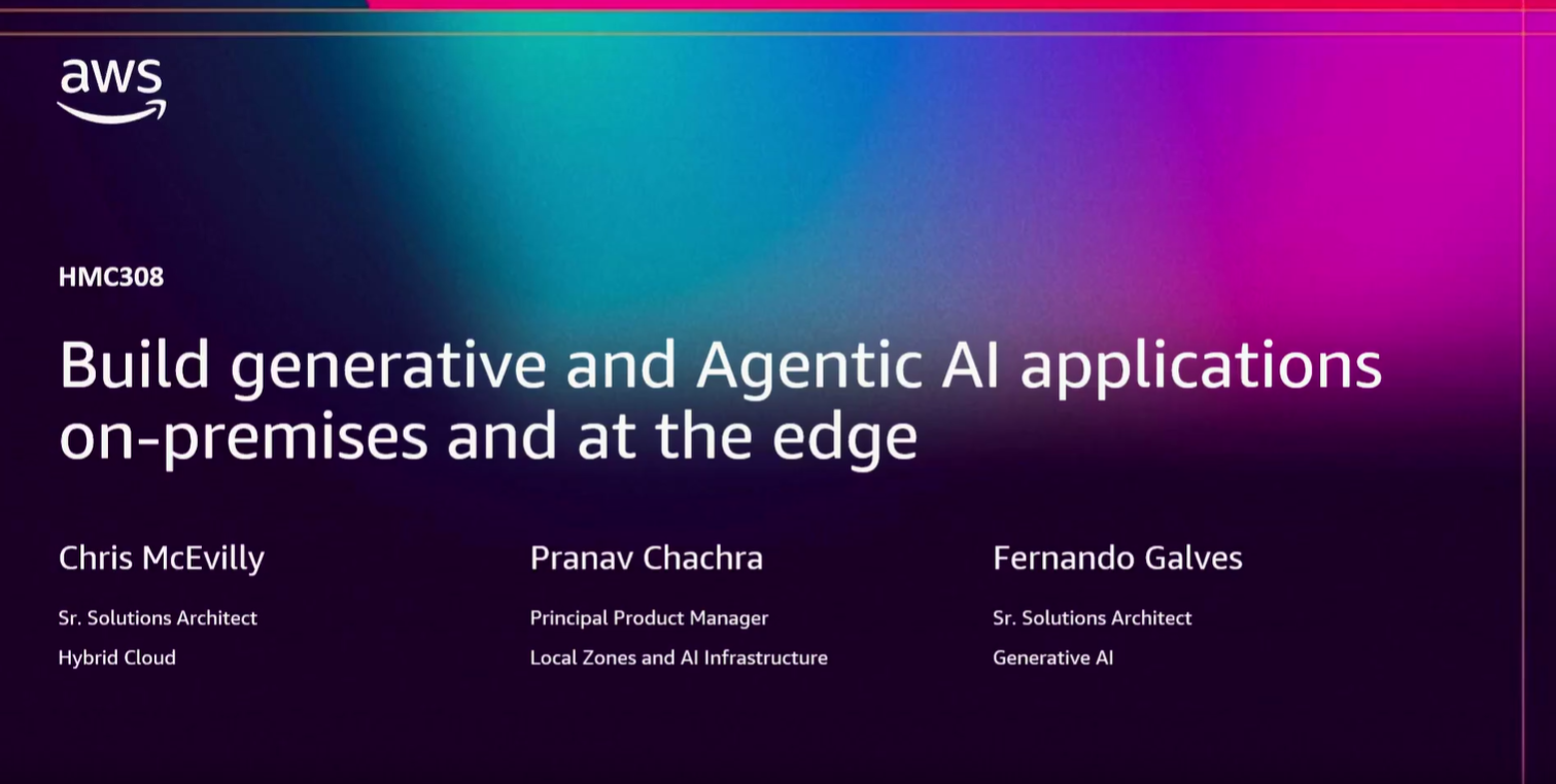 Build generative and agentic AI applications on-premises & at the edge